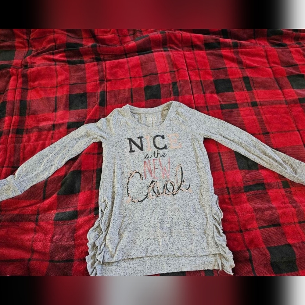 #798- girls so long sleeve shirt 7/8